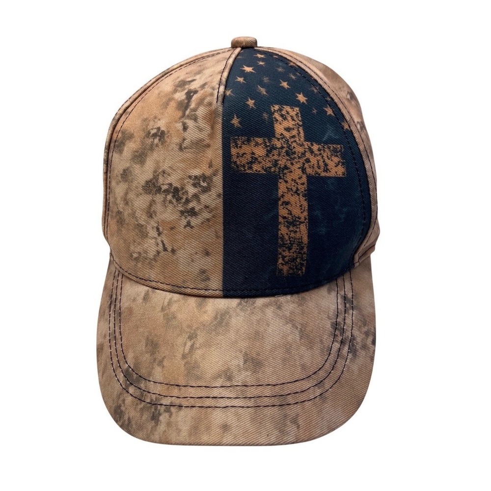 Christian Cross‎ American Flag Camo Baseball Cap Men Women Snapback Hat